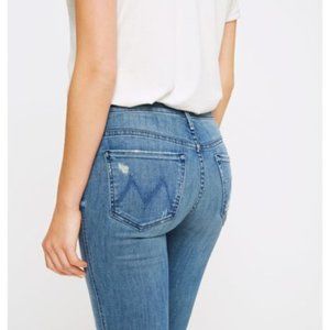 Mother Denim High Waisted Rascal Crop in Graffiti Girl Size 24